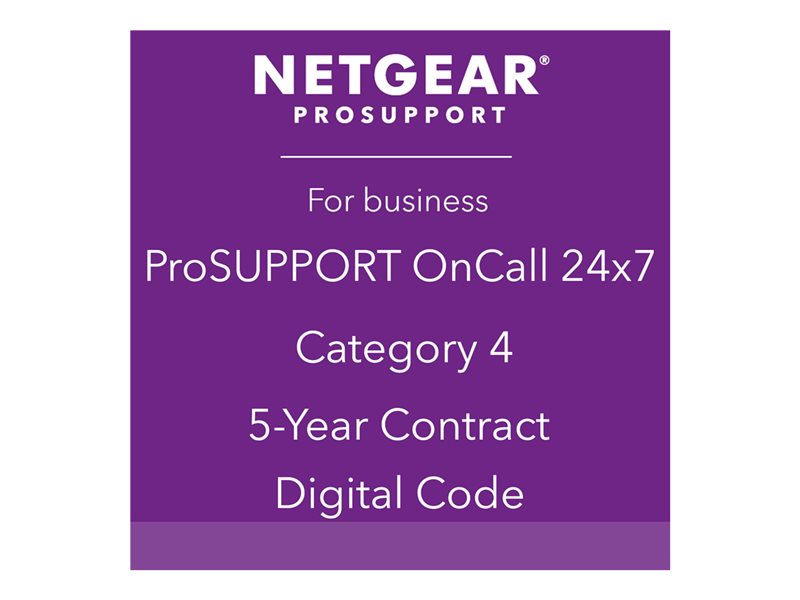 NETGEAR Pack ProSUPPORT 5 ans OnCall 24/7 Catégorie 4