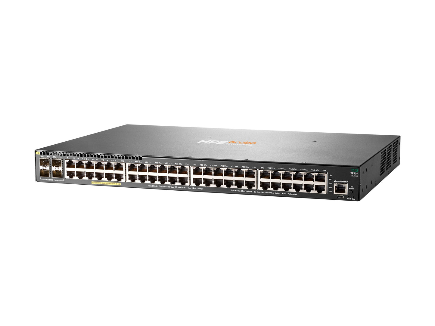 HEWLETT PACKARD ENTERPRISE HPE Aruba 2930F 48G PoE+ 4SFP Switch Europe English