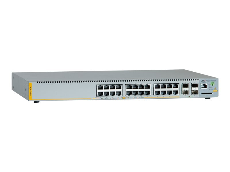 ALLIED TELESIS ALLIED L2+ managed switch 24x 10/100/1000Mbps POE+ ports 4 x SFP uplink slots