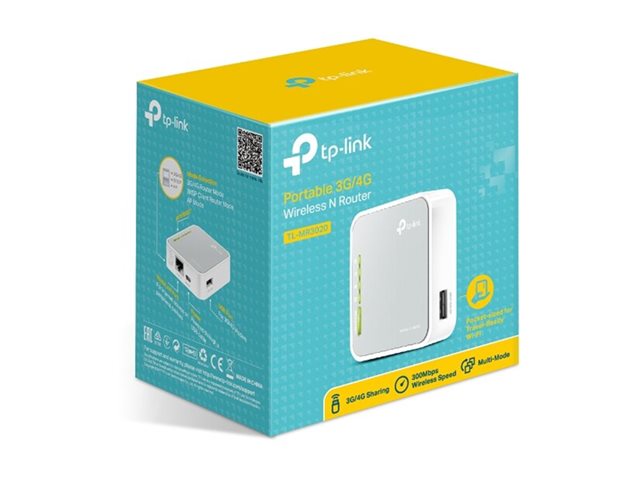 TP-LINK 150Mbps Portable 3G WLAN N Router Compatible with UMTS/HSPA/EVDO USB modem