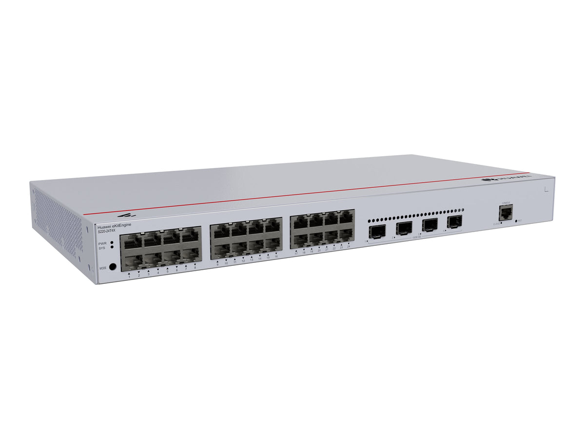 HUAWEI TECHNOLOGIES HUAWEI S220-24T4X 24x10/100/1000BASE-T ports 4x10GE SFP+ ports built-in AC power eKit