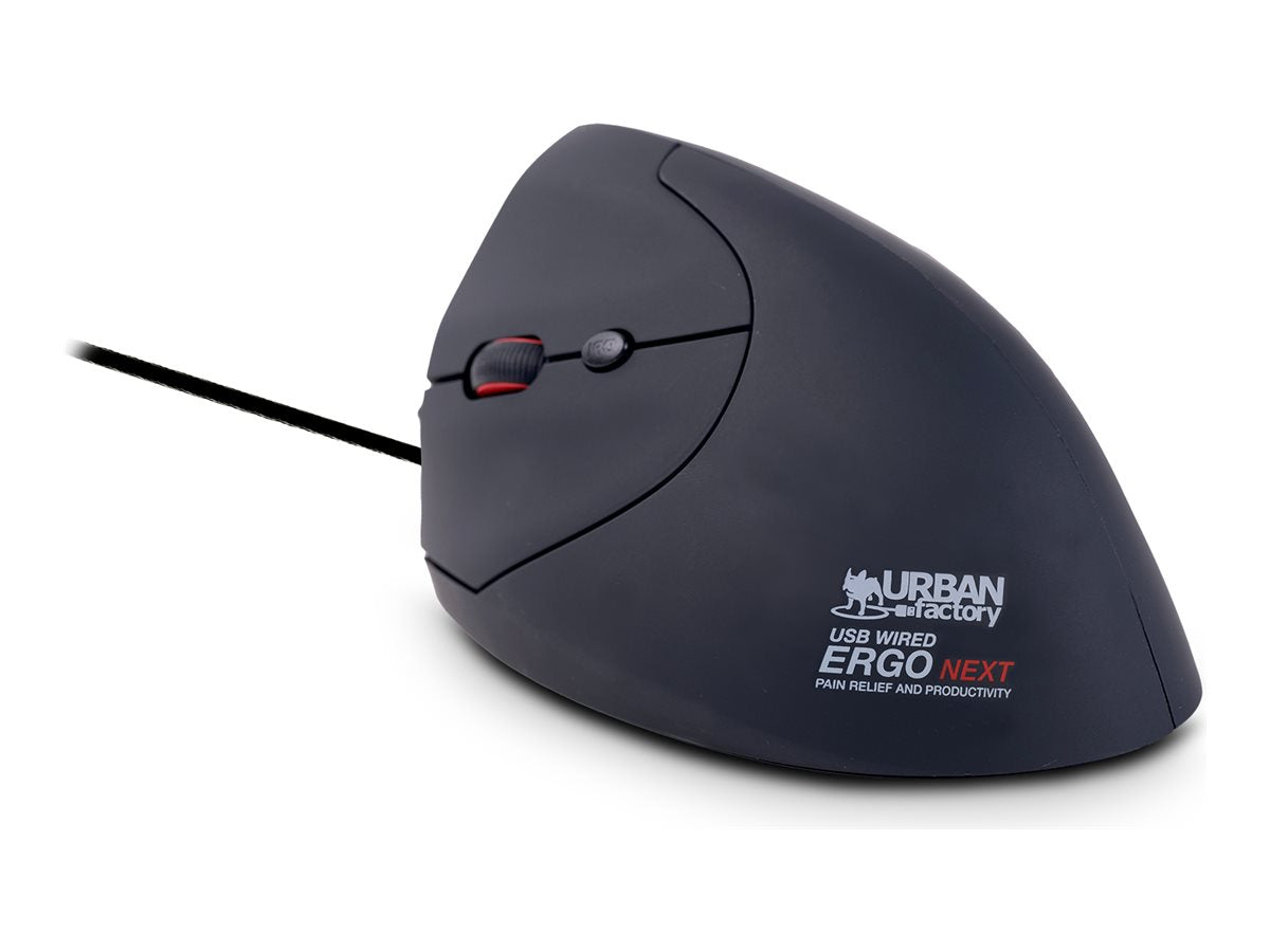 URBAN FACTORY Souris Ergo Filaire USB Gaucher