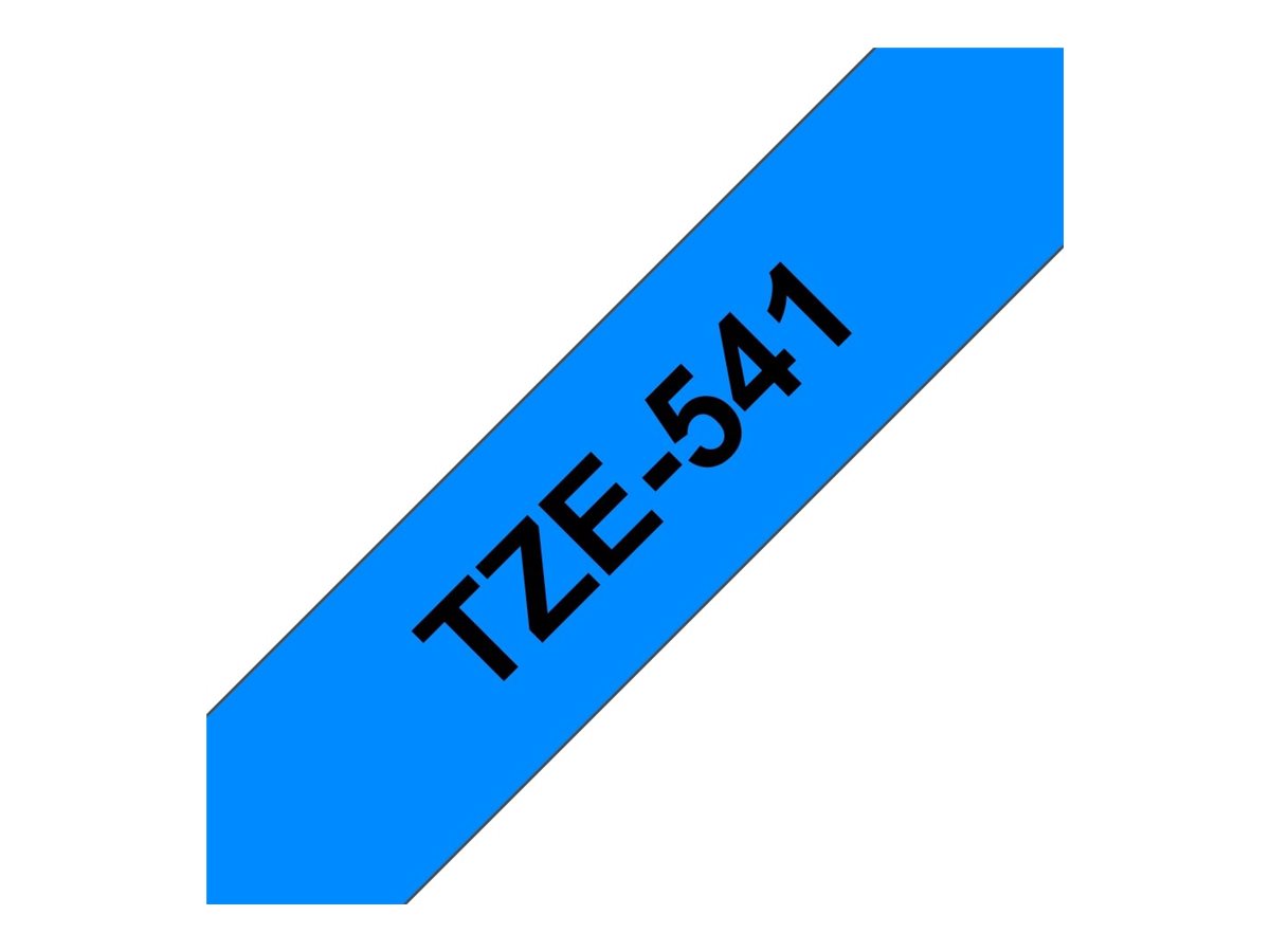 BROTHER P-TOUCH TZE-541 noir sur bleu 18mm