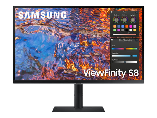 SAMSUNG LS27B800PXPXEN 27p 16:9 3840x2160 IPS 5ms HDR400 HAS/Swivel/Pivot/Tilt HDMI/DP/USB-C 90W/LAN USB3 Hub VESA 100