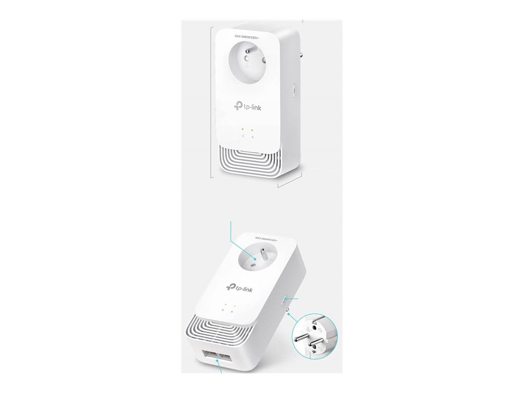TP-LINK G.hn2400 Passthrough Powerline KIT
