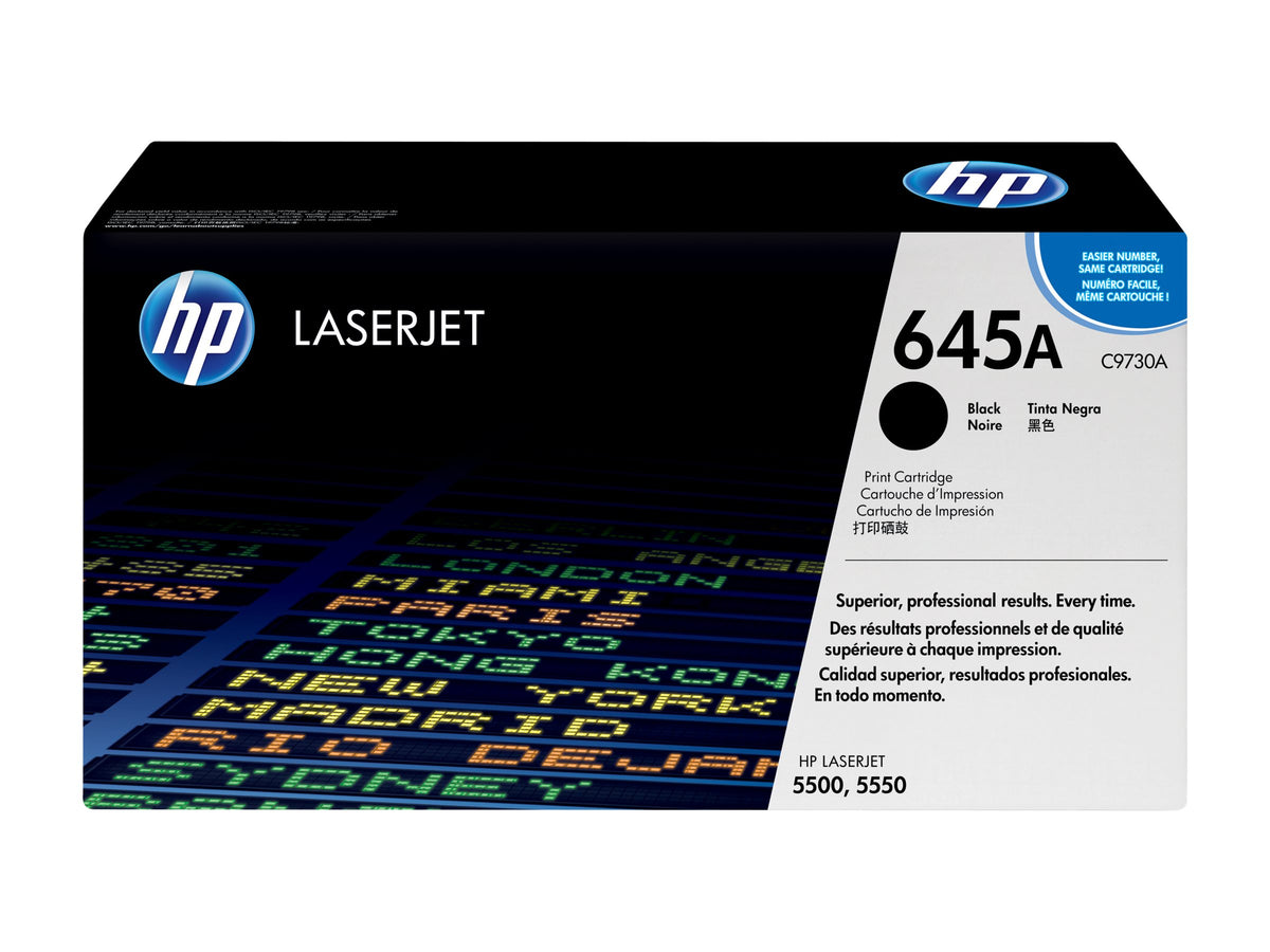 HP INC. HP 645A original Colour LaserJet Toner cartridge C9730A black standard capacity 13.000 pages 1-pack