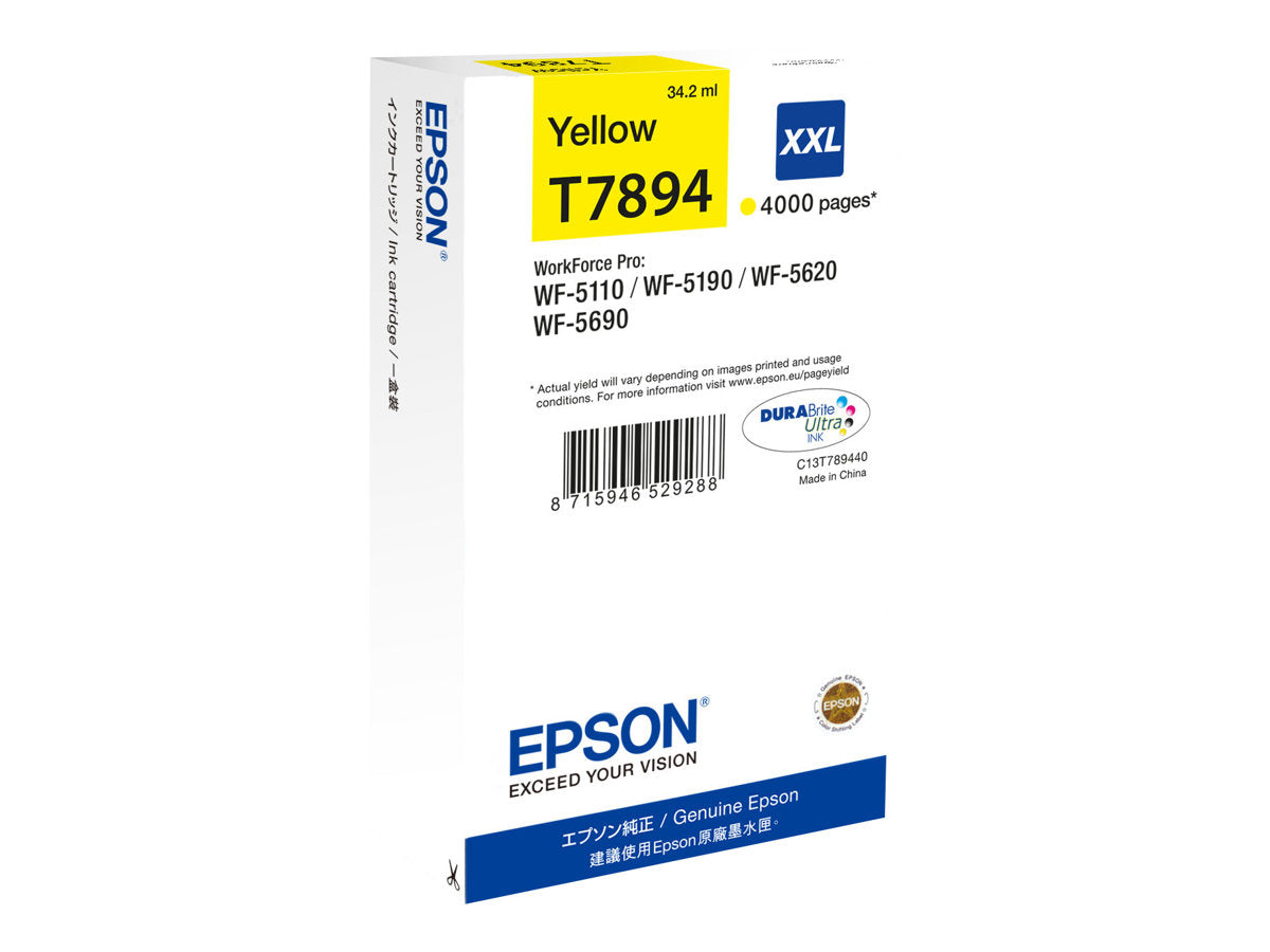 EPSON 1LB T7894 ink cartridge yellow extra high capacity 4.000 pages 1-pack
