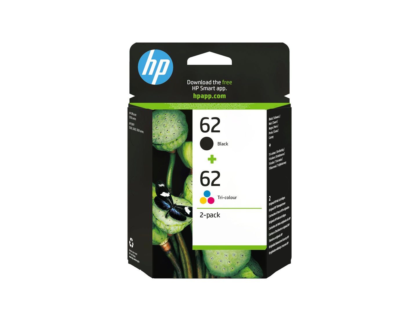 HP 62 original Ink cartridge N9J71AE 301 combo 2-Pack