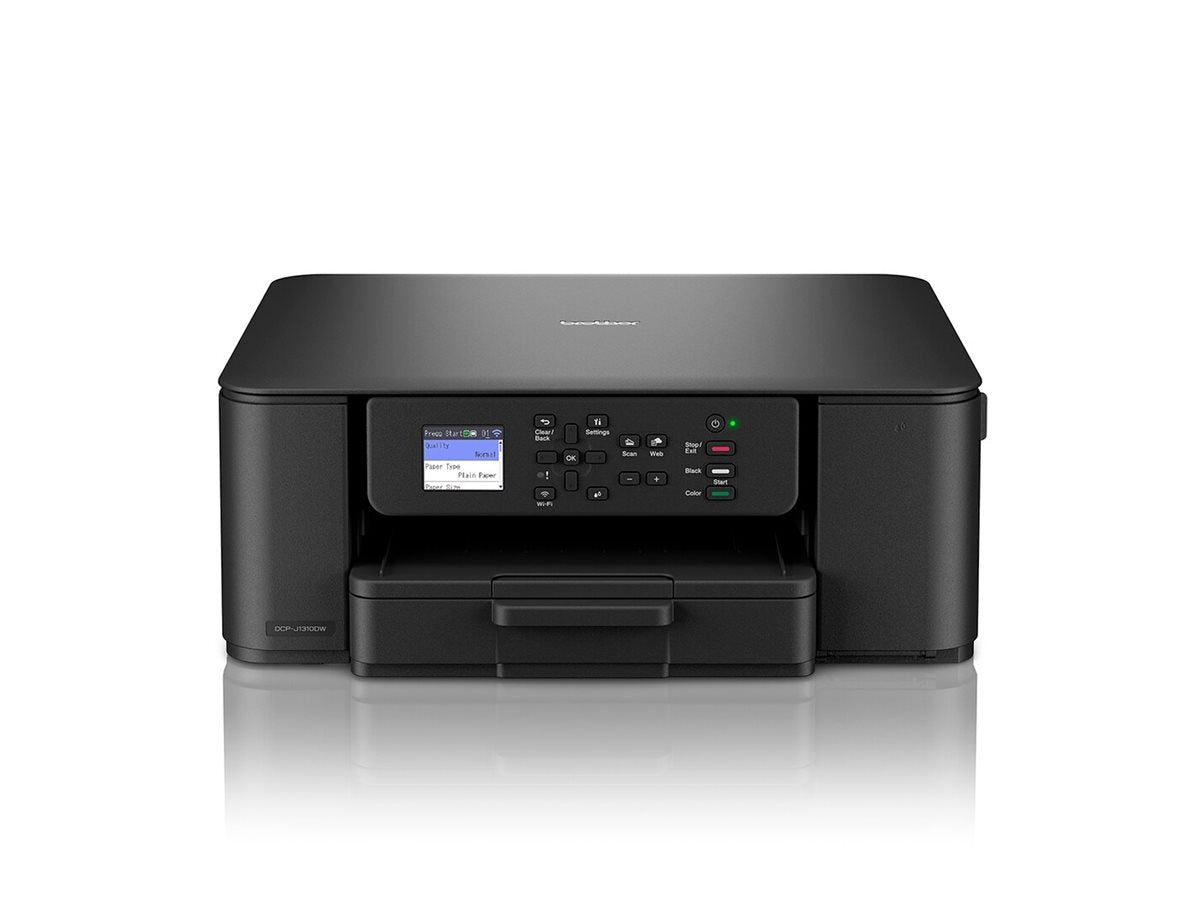 BROTHER DCP-J1310DW Compact 3-in-1 wireless inkjet printer with duplex print 16ppm