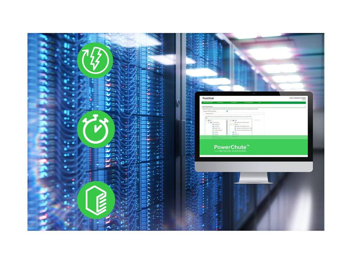 APC Digital license PowerChute Network Shutdown for Virtualization and HCI 3 year license