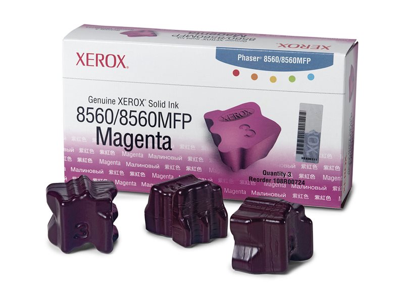 XEROX PHASER 8560, 8560MFP colorstix magenta capacité standard 3 x 1.000 pages pack de 3
