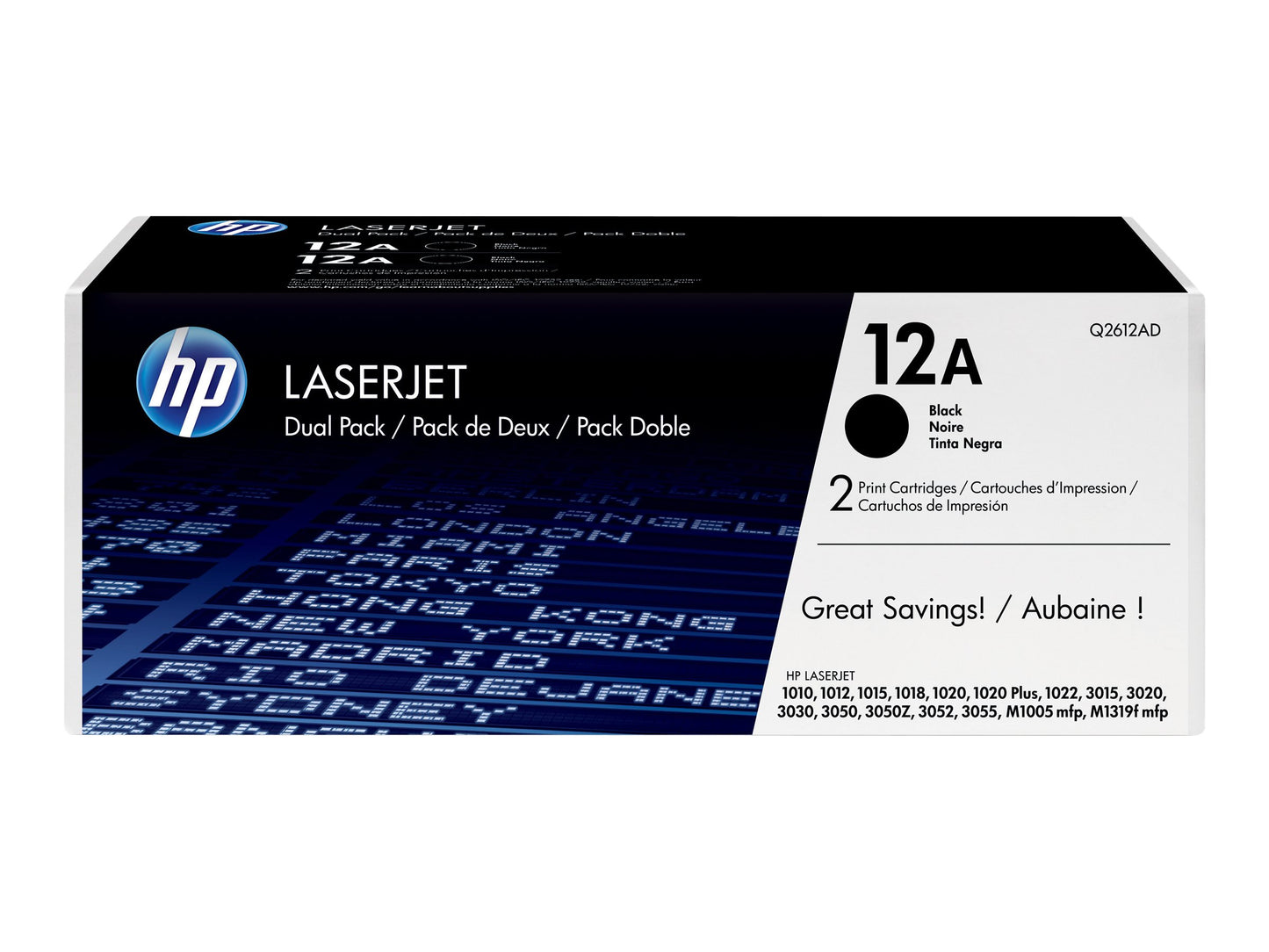 HP INC. HP 12AD original Laserjet Toner cartridge Q2612AD black standard capacity 2 x 2.000 pages 2-pack