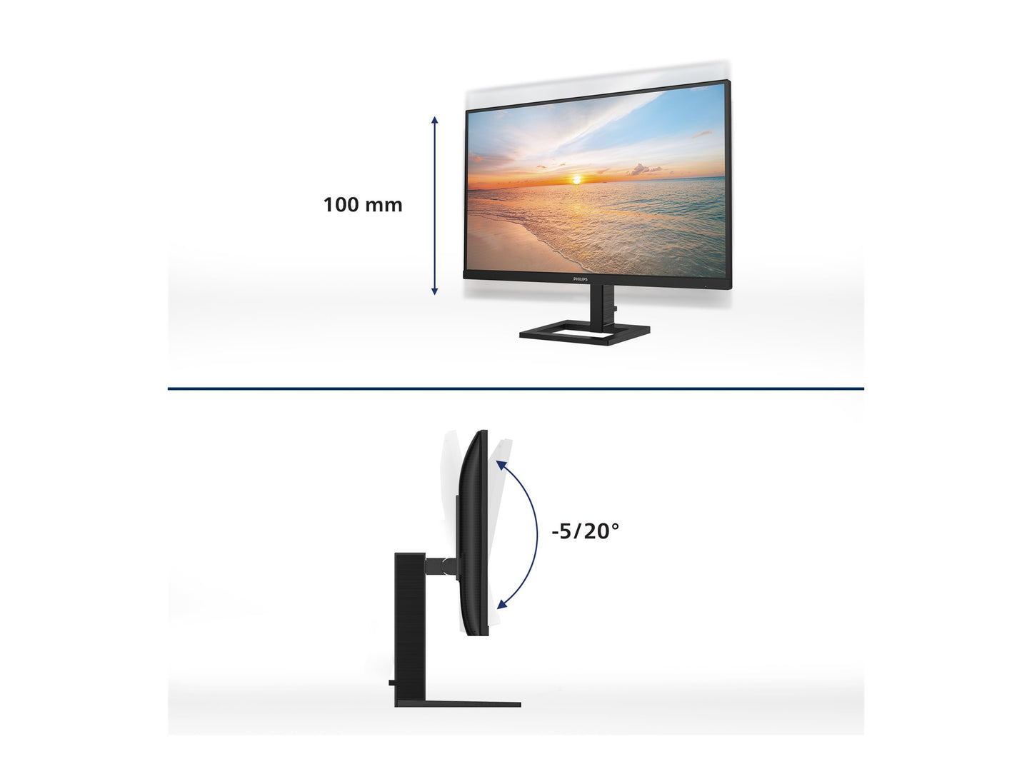 PHILIPS 24E1N1300AE/00 23.8p IPS 1920x1080 16:9 HDMI USB Black