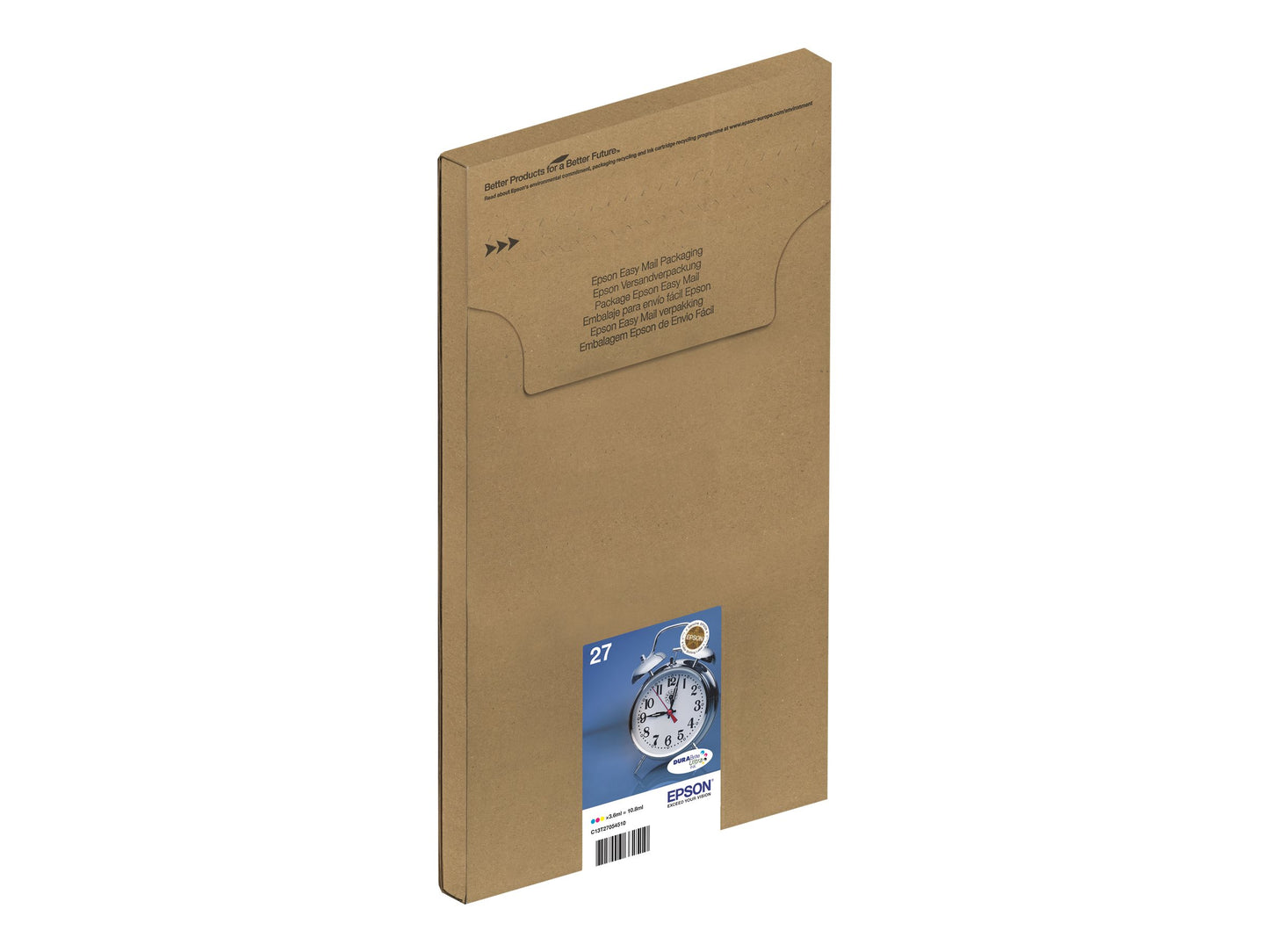 EPSON 1LB Multipack 3-clr 27 DURABrite Ultra Ink EasyMail