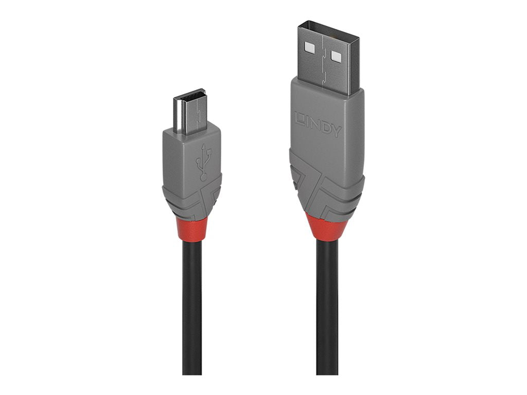 LINDY Câble USB 2.0 type A vers Mini-B Anthra Line 5m