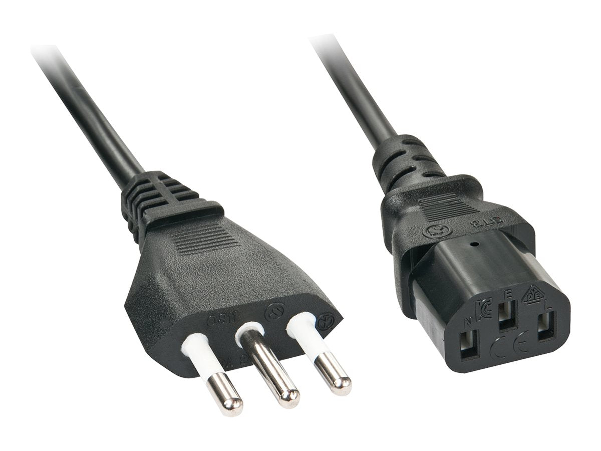 LINDY LINDY 0.7m IEC mains lead italy Italian mains plug - IEC320C13