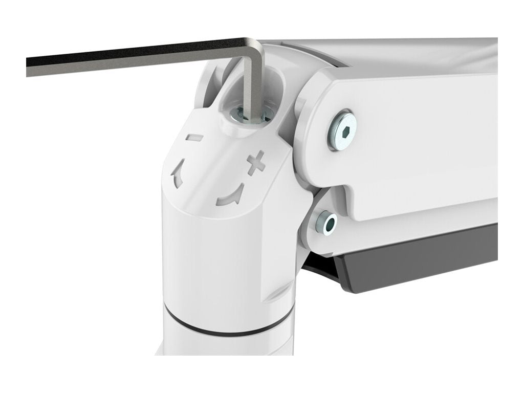 NEOMOUNTS NM-D775DX3WHITE Support décran à fixer 17-27p - ressort à gaz - Topfix - arrêt 180