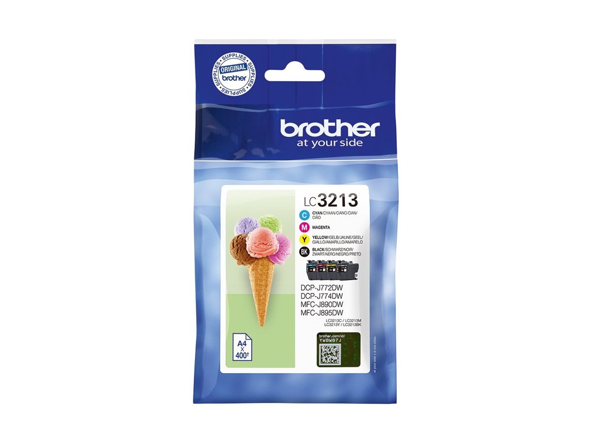 BROTHER LC3213VAL Pack of 4 cartridges black cyan magenta yellow