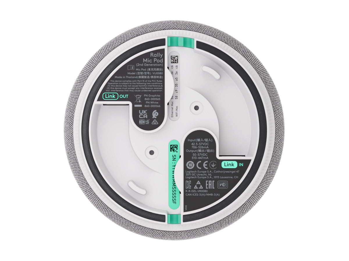 LOGITECH Rally Mic Pod 2 OFF-WHITE