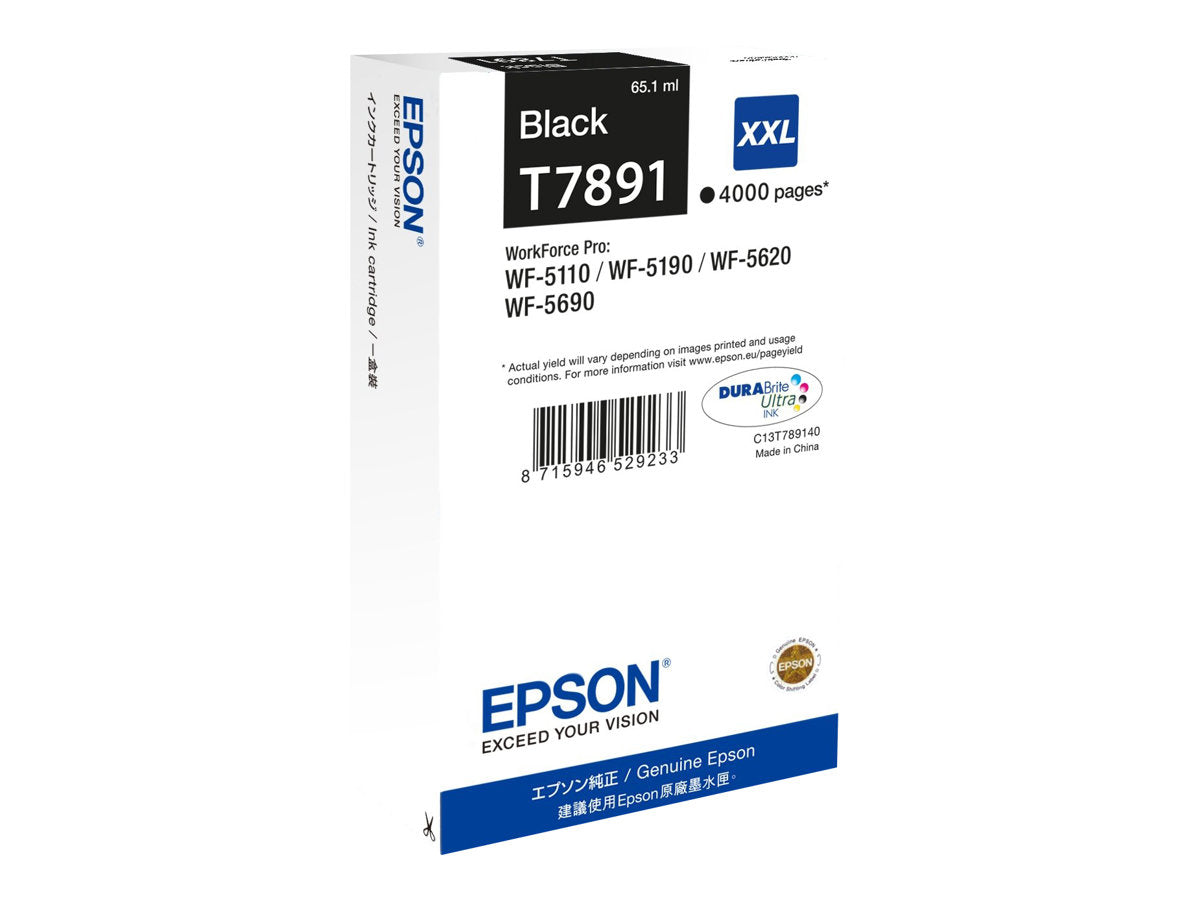 EPSON 1LB T7891 ink cartridge black extra high capacity 4.000 pages 1-pack