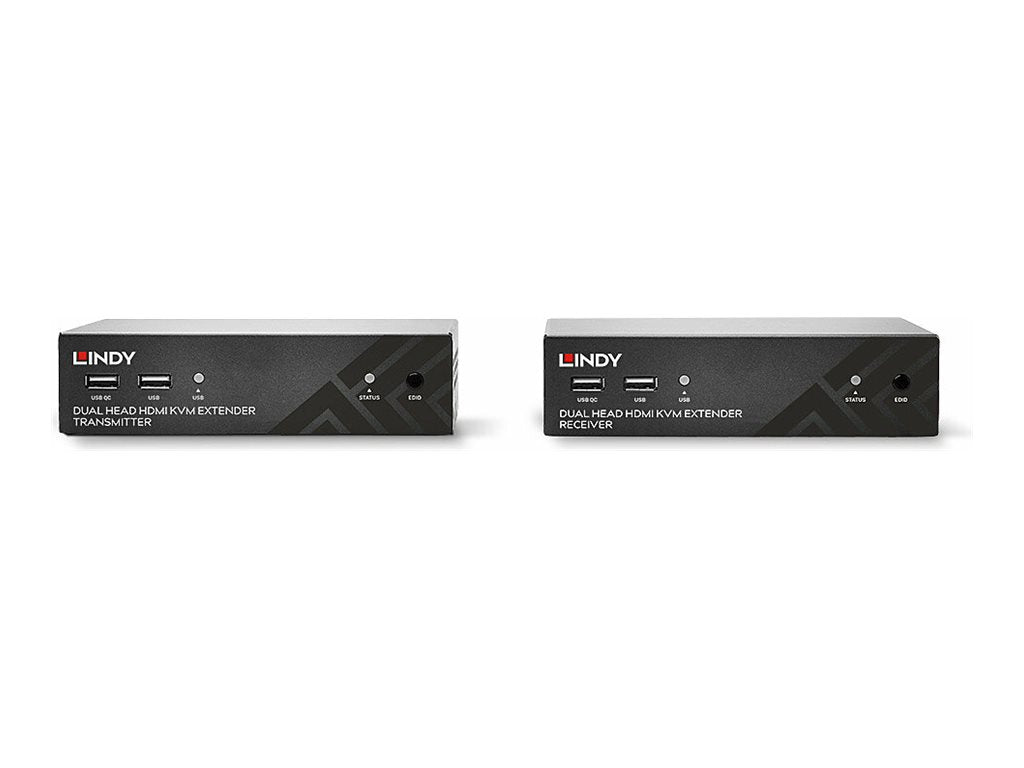 LINDY 100m Cat.6 Dual Head HDMI USB & RS232 Extender