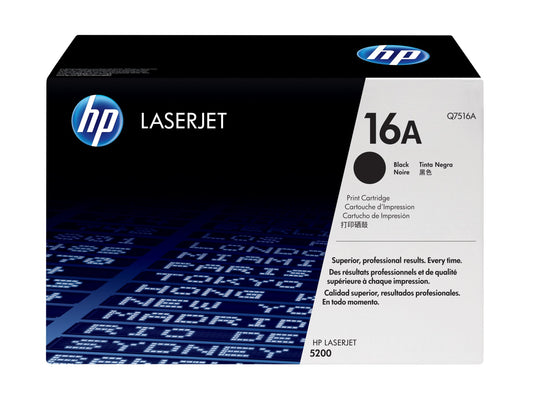 HP INC. HP 16A original LaserJet Toner cartridge Q7516A black standard capacity 12.000 pages 1-pack