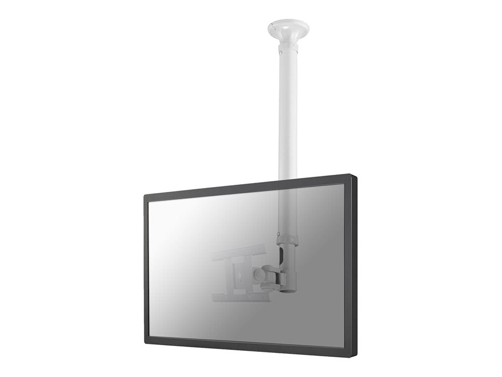 NEOMOUNTS FPMA-C100WHITE Support de plafond pour écran de 10-30p - h 79-129 cm