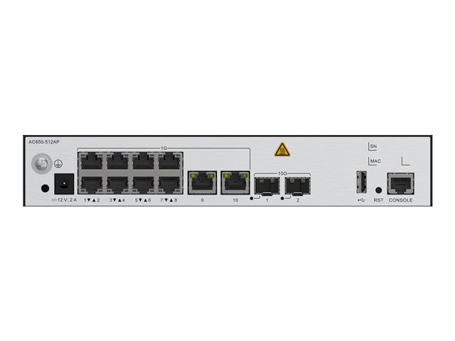 HUAWEI TECHNOLOGIES HUAWEI Assembling Components AC650-512AP AC650-512AP mainframe 10xGE electrical ports 2x10GE optical ports with the AC/DC eKit
