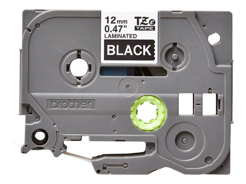 BROTHER P-TOUCH TZE-335 blanc sur noir  12mm