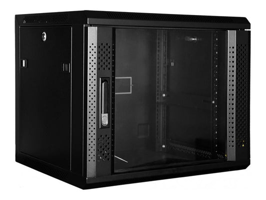 MCL-SAMAR MCL IC6F99AL60P4512 - Coffret réseau mural 19p 12U profondeur 450 - Noir