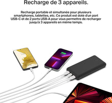 Charger l&#39;image dans la galerie, BELKIN Powerbank 20000mAh 15 W USB-C et USB-A