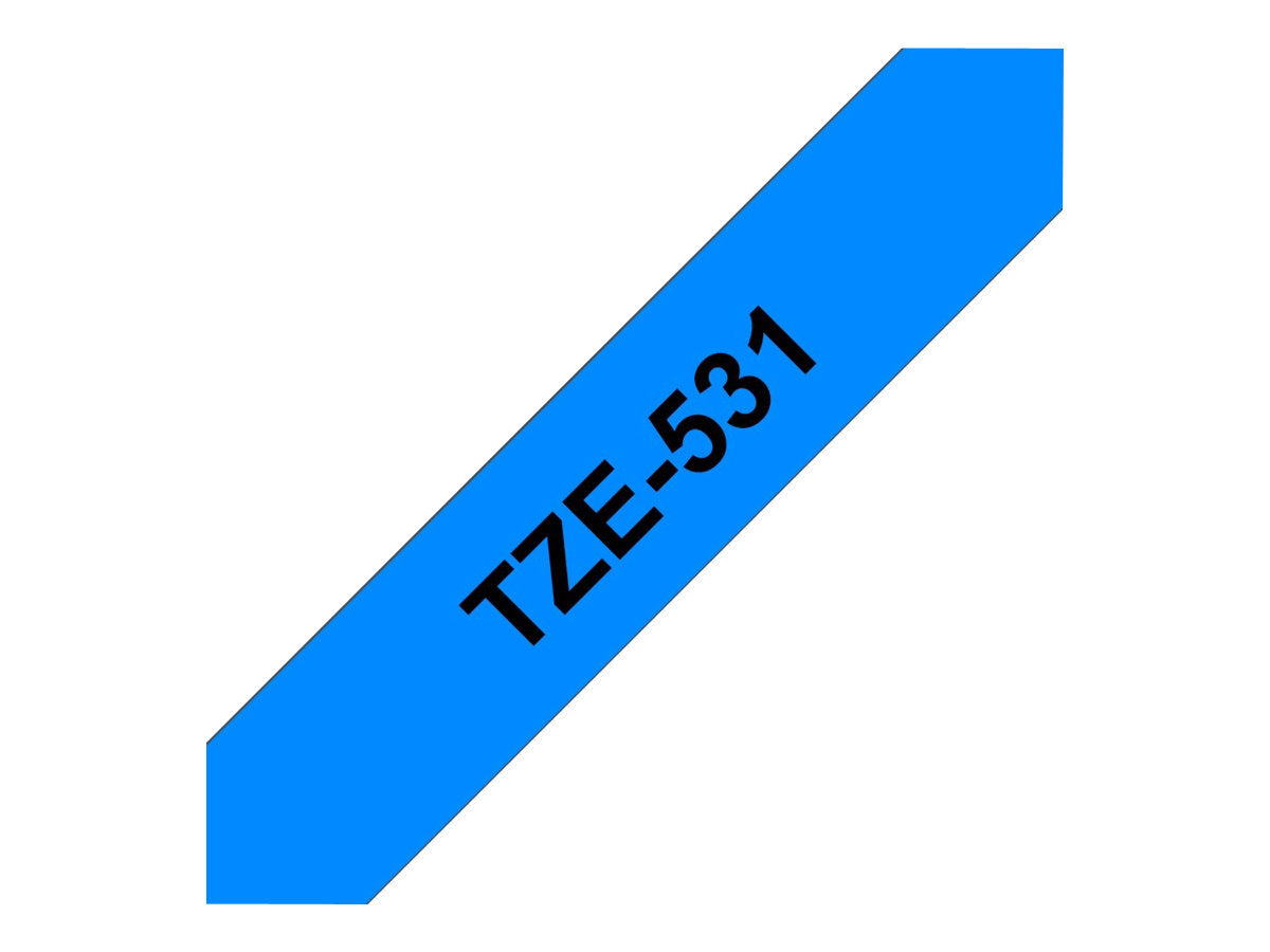BROTHER P-TOUCH TZE-531 noir sur bleu 12mm