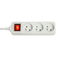 Charger l'image dans la galerie, LINDY 3 way Mains Gang Socket with switch FR France