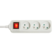 Charger l'image dans la galerie, LINDY 3 way Mains Gang Socket with switch FR France