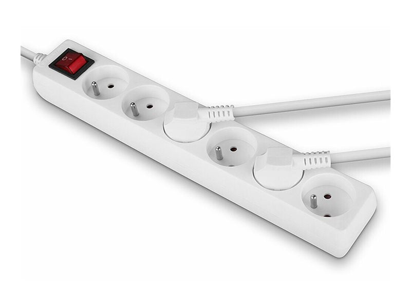 LINDY LINDY 6 way Mains Gang Socket with switch FR France