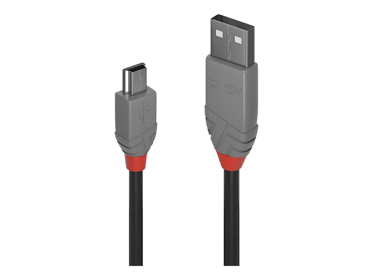LINDY Câble USB 2.0 type A vers Mini-B Anthra Line 5m