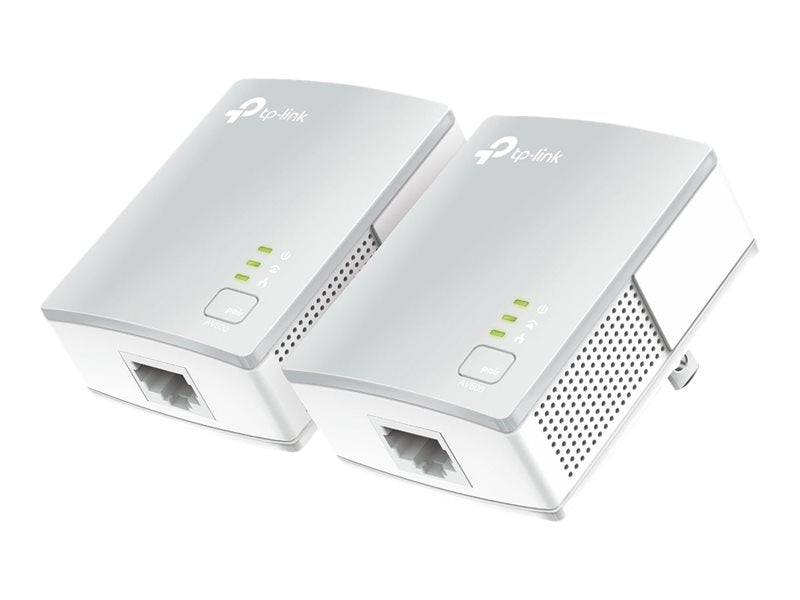 TP-LINK 500Mbps Nano Powerline Adapter Starter Kit Homeplug AV Multistreaming Plug and play 500Mbps powerline data rate Twin Pack