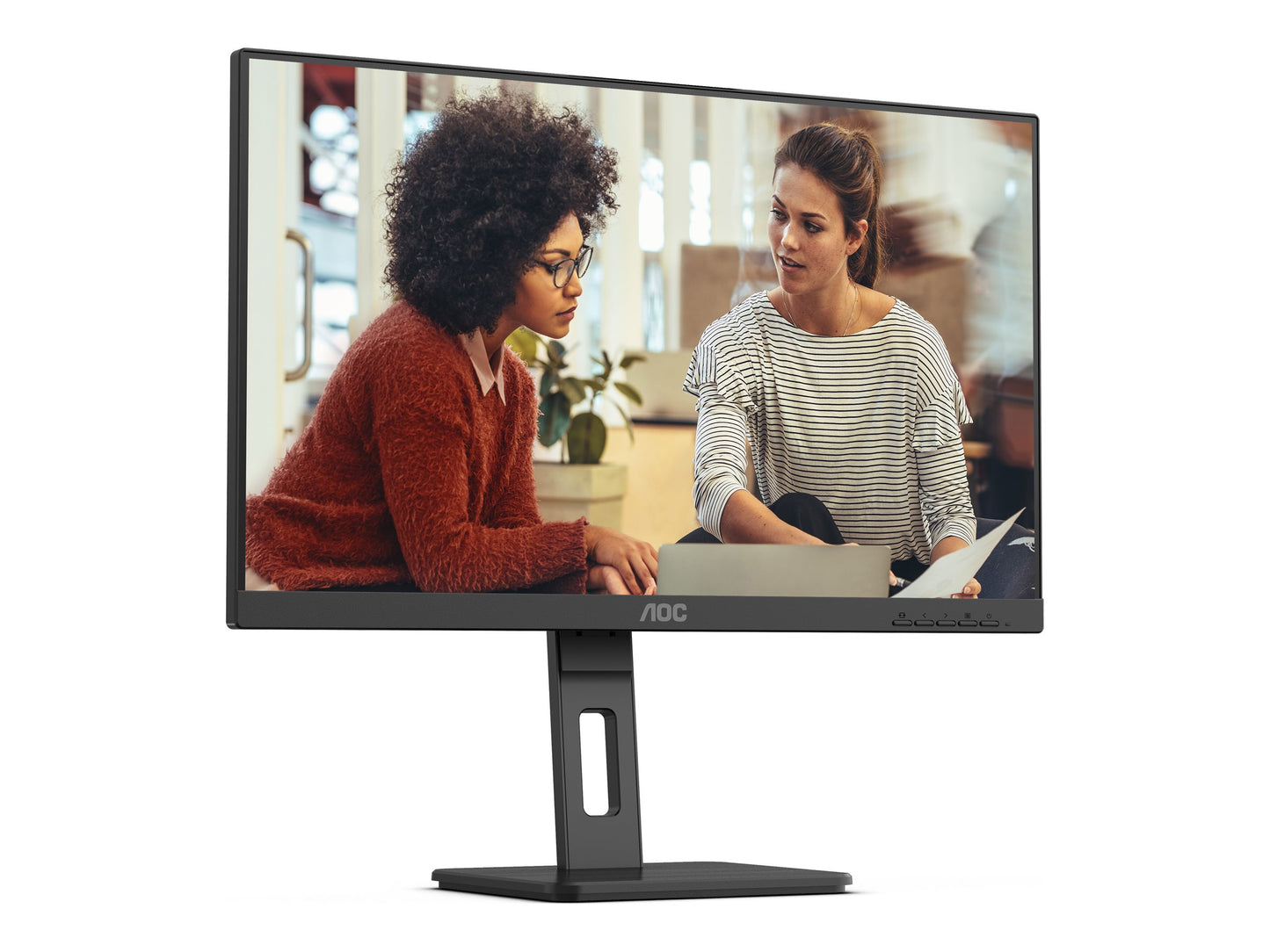 AOC INTERNATIONAL AOC 24E3QAF Écran LED - 24" - 1920 x 1080 Full HD (1080p) @ 75 Hz - IPS - 1000:1 - 4 ms - HDMI, VGA, DP , HAS pivot Haut- parleurs