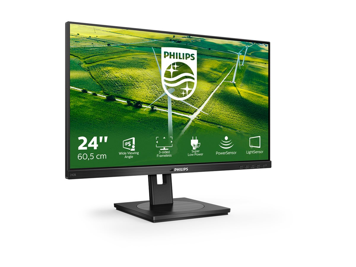 PHILIPS 242B1G/00 23.8p IPS FHD 1920x1080 1000:1 250cd/m2 75Hz 4ms D-Sub DVI HDMI 1xUSB-B 4xUSB 3.2