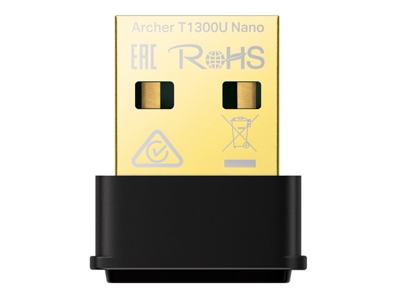 TP-LINK AC1300 Nano Dual Band Wi-Fi USB Adapter 867 Mbps at 5 GHz + 400 Mbps at 2.4 GHz USB 2.0