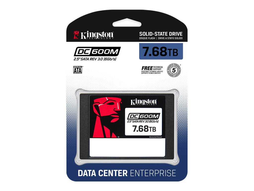 KINGSTON 7.68To DC600M 2.5p SATA3 mixed-use data center SSD for enterprise servers and NAS (VMWare Ready)