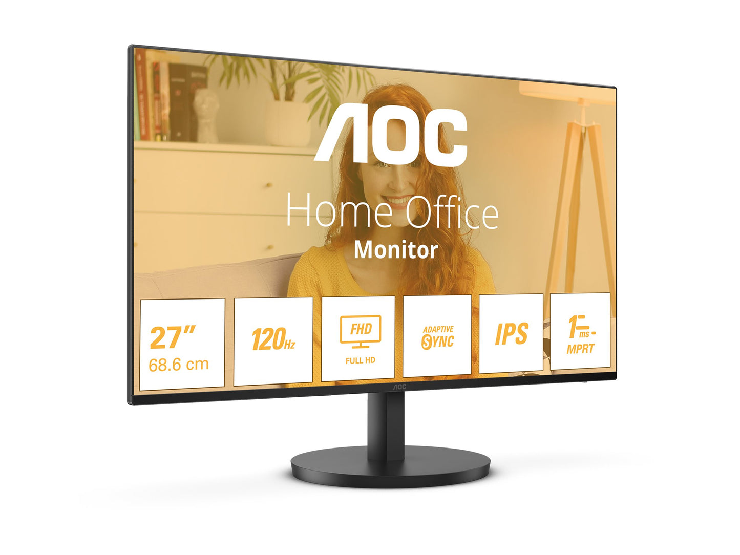AOC 27B3HA2 27p IPS 1920x1080 16:9 4ms 250cd/m2 HDMI VGA Black