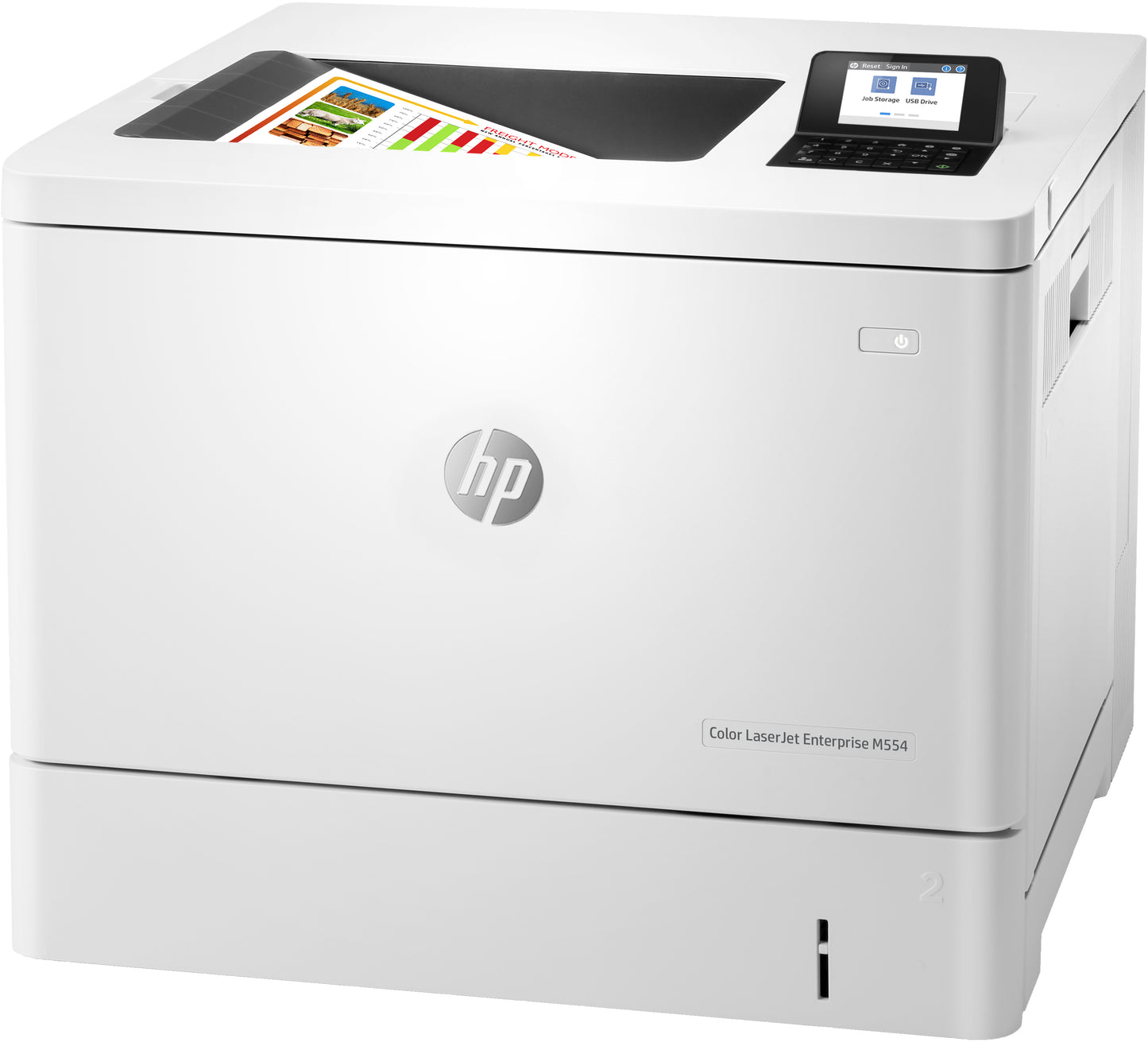 HP Color LaserJet Enterprise M554dn produit neuf emballage abimé A4 color laser USB 33ppm (P)