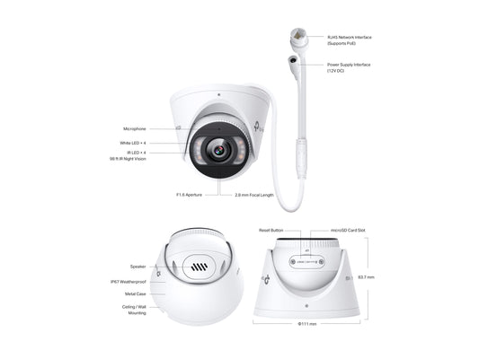 TP-LINK TP-LINK 5MP Full-Color Turret Network Camera