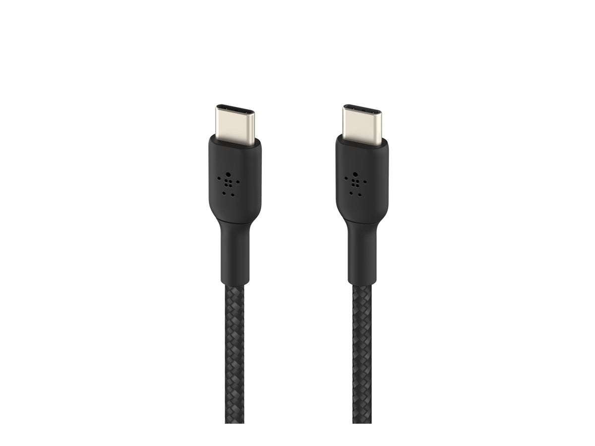 BELKIN BOOST CHARGE USB-C to USB-C 2.0 Cable Braided 1M Black