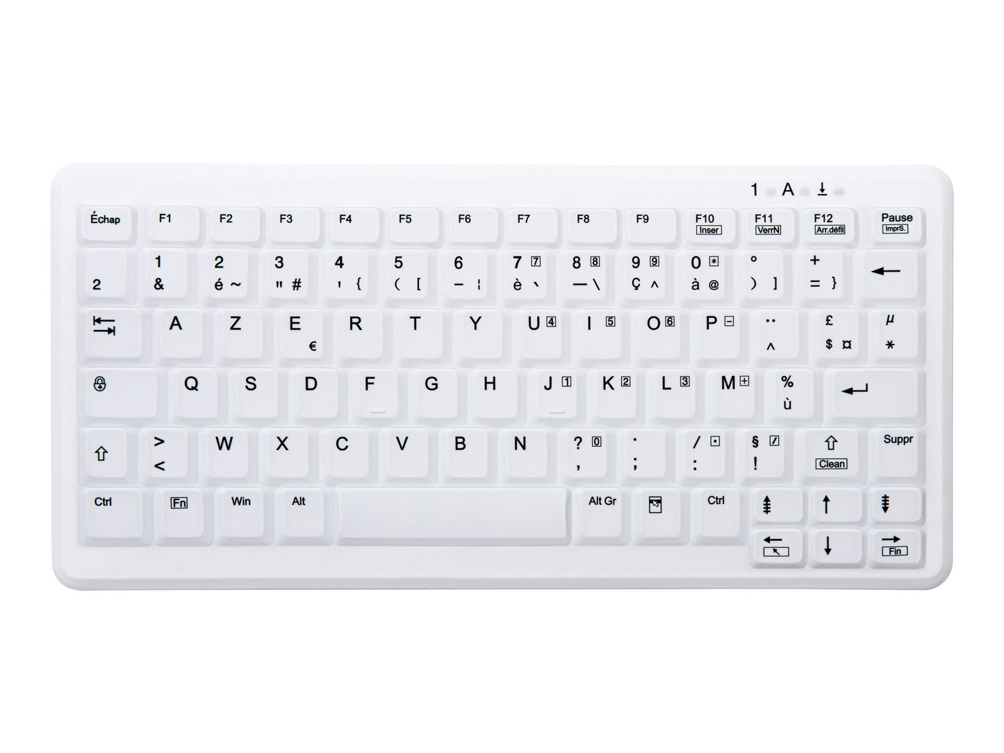 CHERRY CHERRY AK-C4110F-FU1-W/FR Wireless keyboard compact without numpad washable USB white (FR)