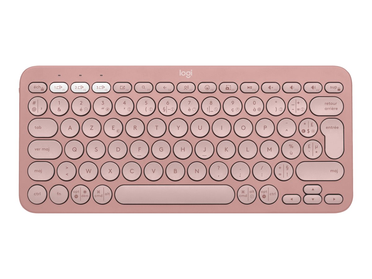 LOGITECH LOGITECH Pebble Keys 2 K380s - TONAL ROSE - (FRA) - BT - N/A - CENTRAL-419 - UNIVERSAL
