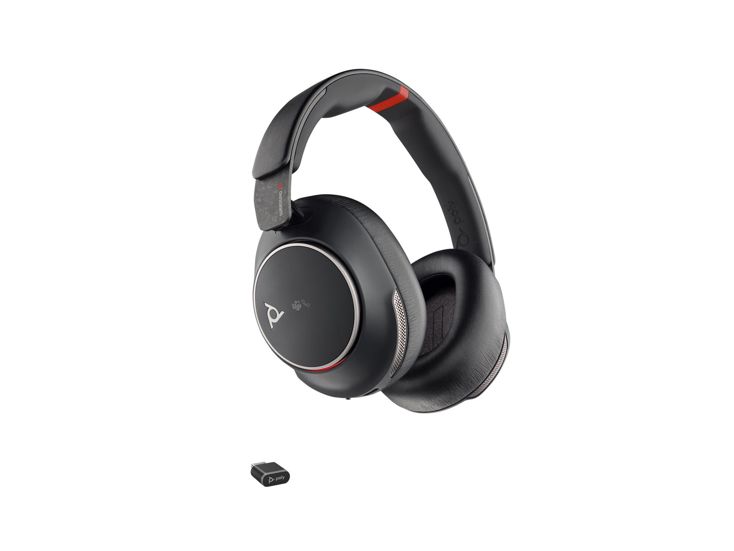 HP Poly Voyager Surround 85 UC Microsoft Teams Certified USB-C Headset +USB-C/A Adapter +Charging Stand
