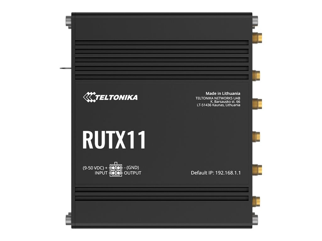 TELTONIKA NETWORKS RUTX11 DUAL SIM Bluetooth 4G/LTE router EMEA eSIM version