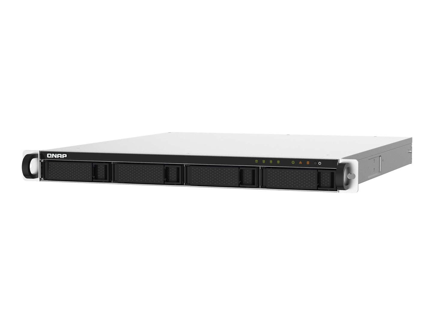 QNAP SYSTEMS QNAP TS-432PXU-RP-2G 4-Bay rackmount NAS AL324 2Go DDR4 UDIMM RAM SATA 6Gb/s 2x 10GbE SFP+ 2x 2.5GbE 1x PCIe Gen2 x2 slot 250W